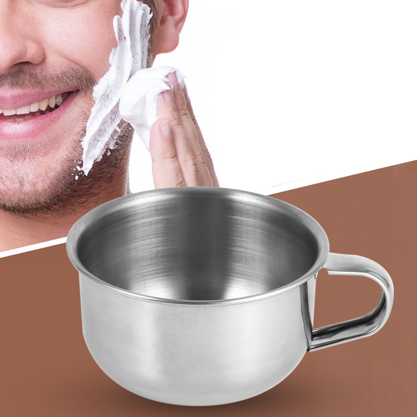 แก้วสบู่โกนหนวดสแตนเลสแบบใหม่  - Soap Making Tools บทวิจารณ์และราคา